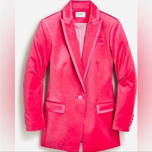 Collection J.crew velvet Willa blazer.